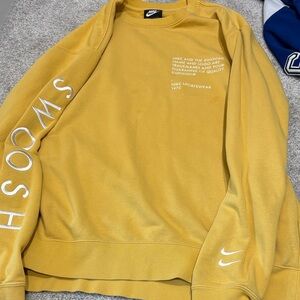 Nike Men's Mustard Crewneck Sweater